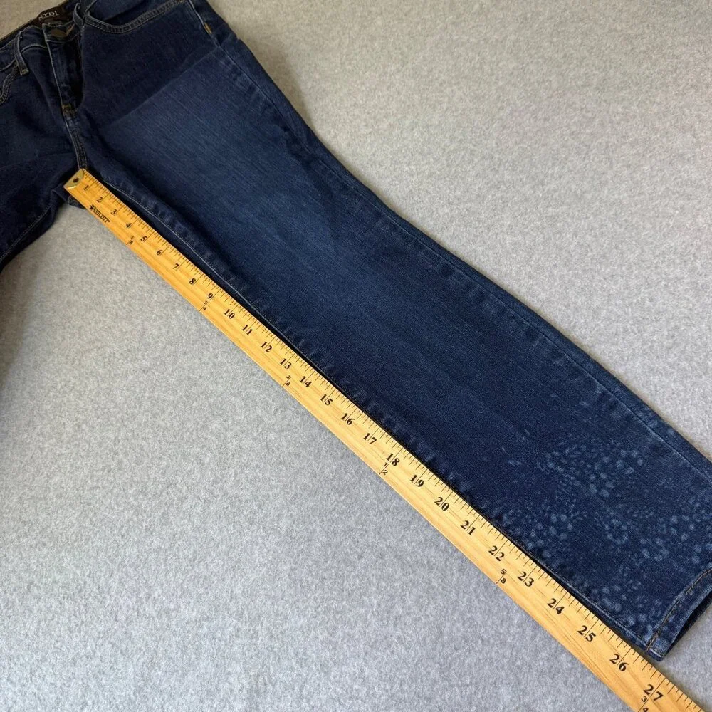 NYDJ Not Your Daughters Jeans Ami‎ Skinny Dark Wash Floral Leg Denim Lift Size 2